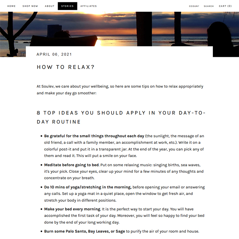 Article Wellness